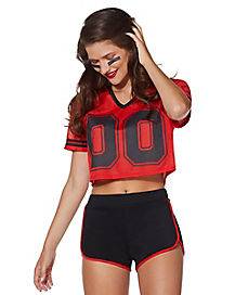 Red Cropped Jersey (Adult Large)