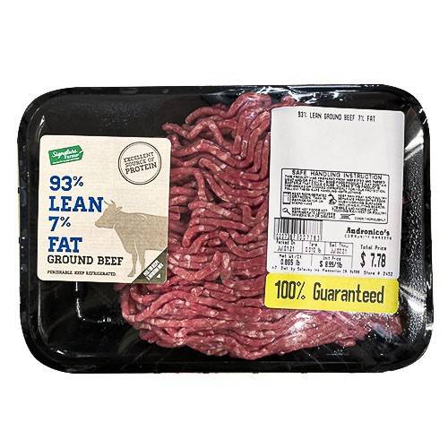93% Lean Ground Beef (approx 1 lb)