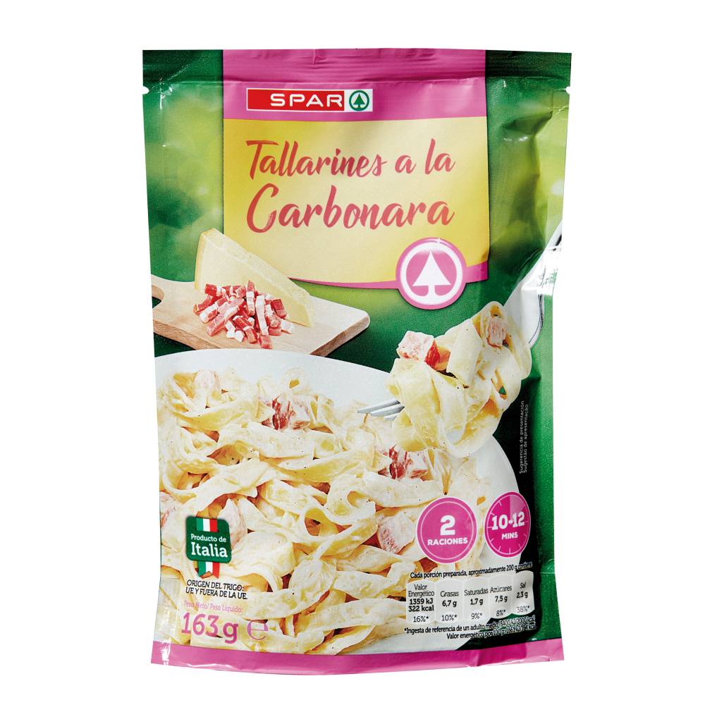 Tallarines Spar A La Carbonara 163Gr