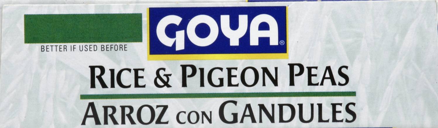 Goya Caribbean Recipe Rice and Pigeon Peas