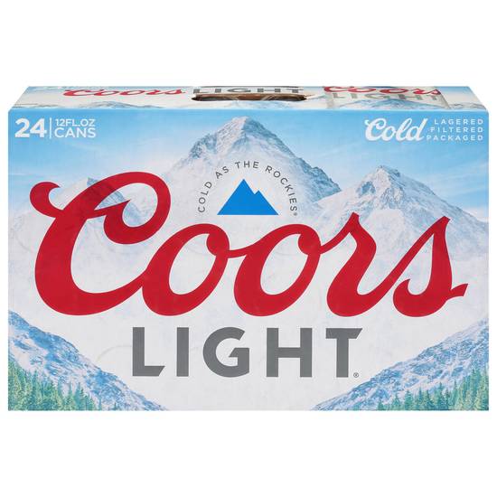 Coors Light Cold Beer (24 ct, 12 fl oz)