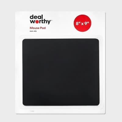 Dealworthy Mouse Pad, 8" x 9", Black
