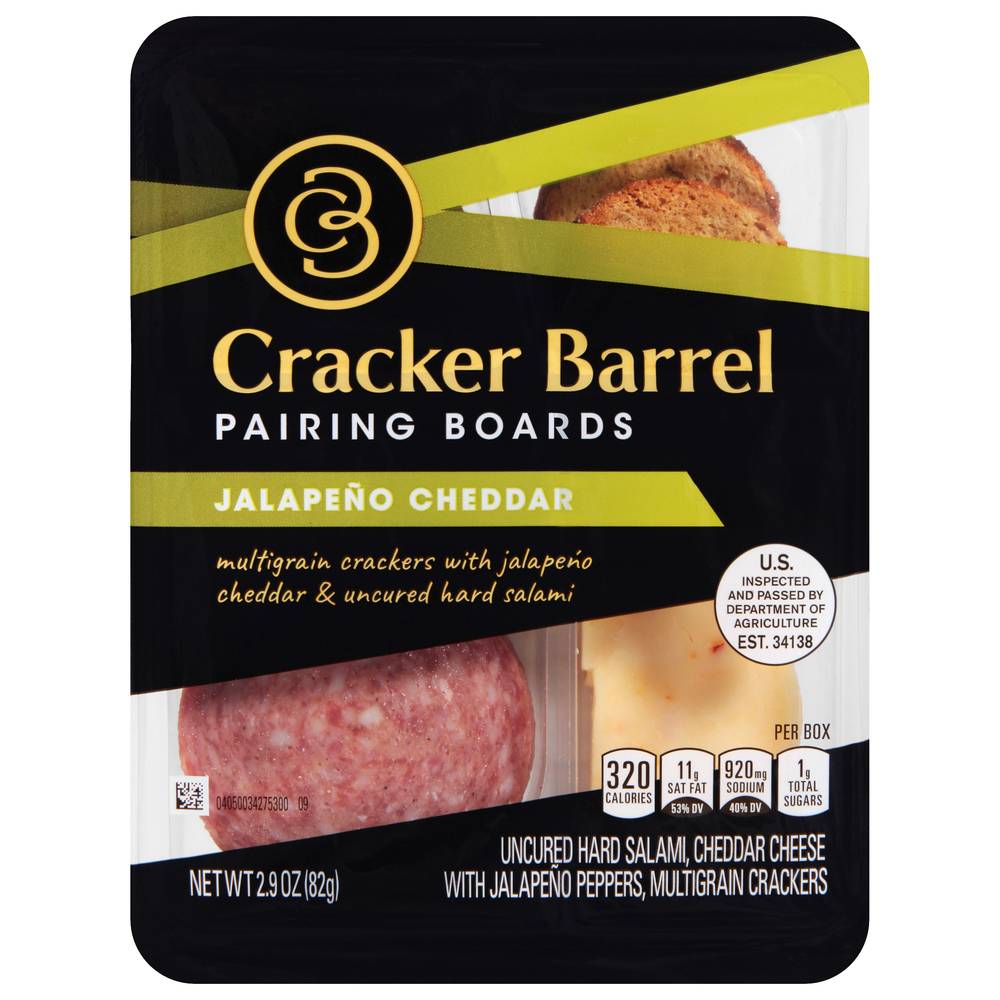 Cracker Barrel Pairing Boards Jalapeno Cheddar & Salami (2.9 oz)