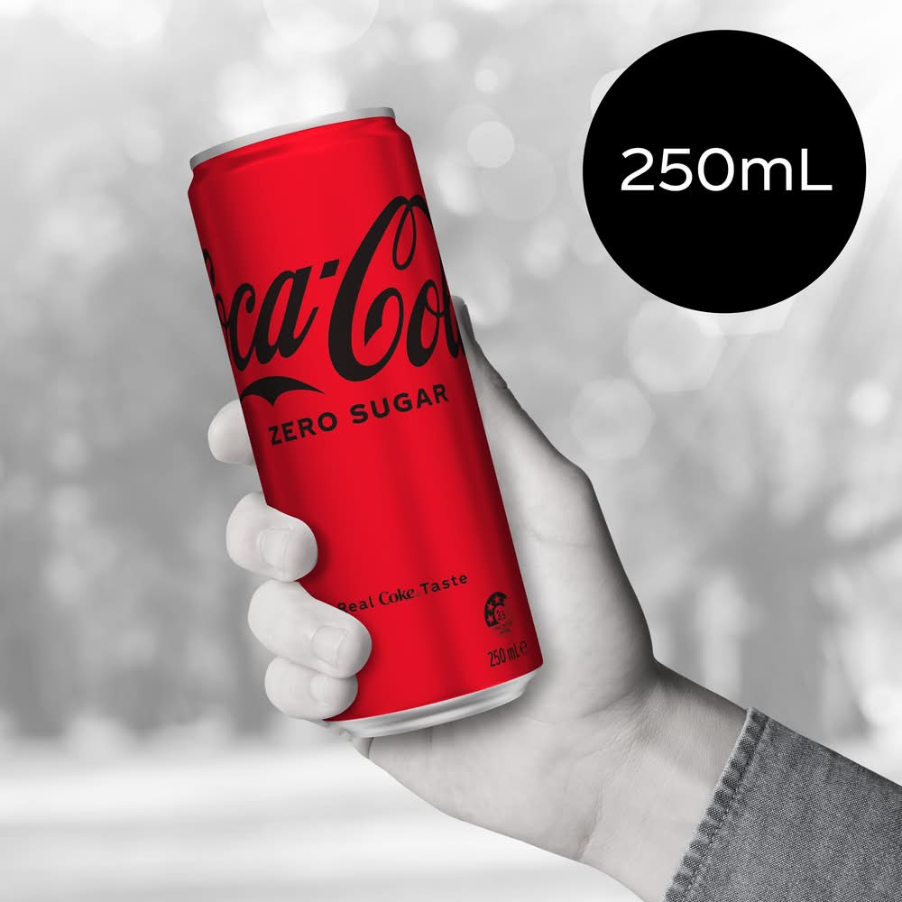 Select Cola Coca-Cola Zero Sugar Mini Soda Delivery Near Me | Order Online | Uber Eats