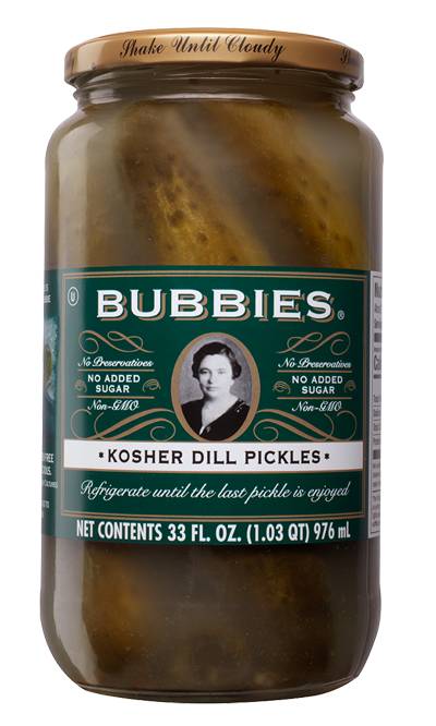 Bubbies Pickles Dill Kosher (1 L)