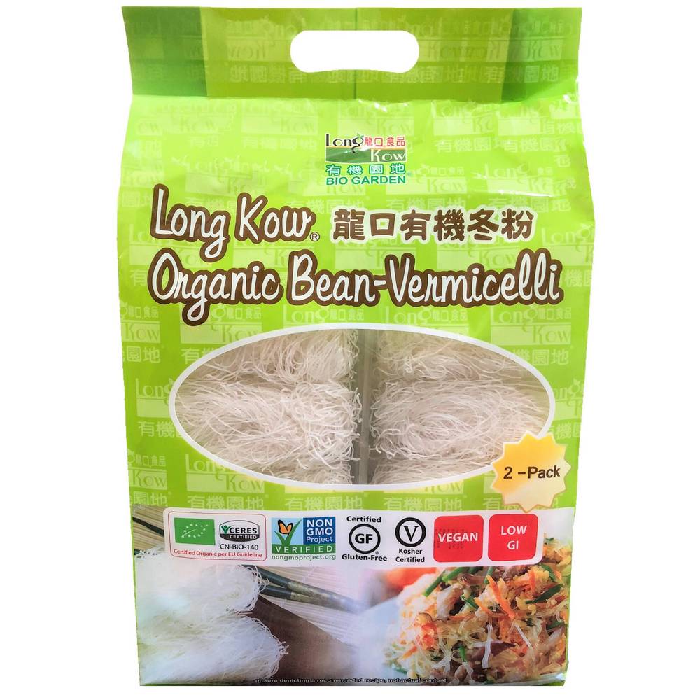Long Kow Organic Bean-Vermicelli, 2-pack