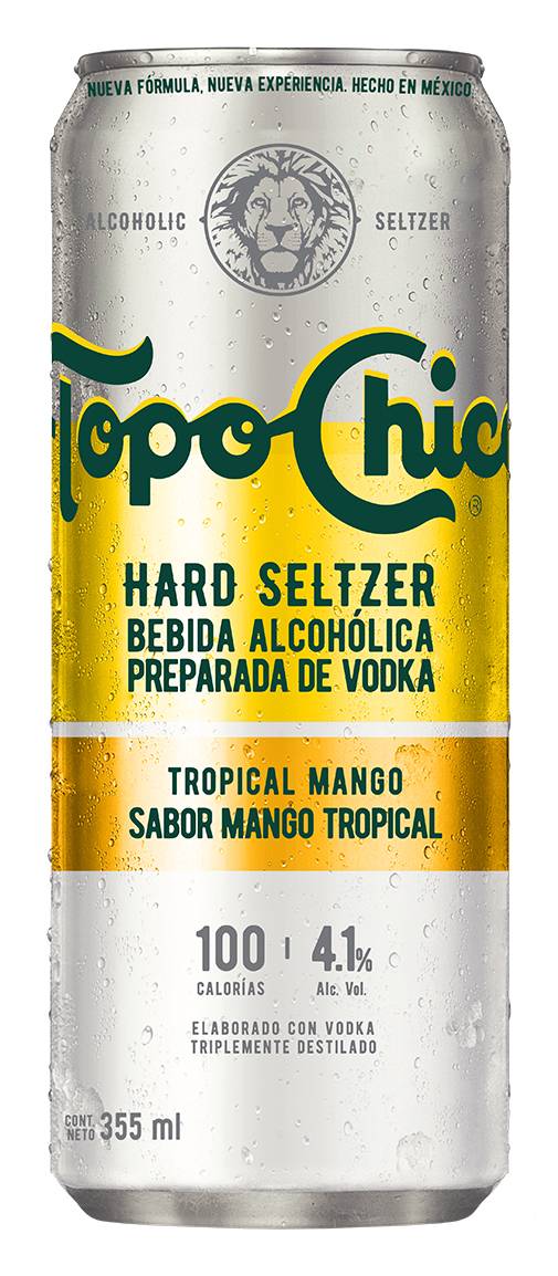 Topo Chico Hard Seltzer · Hard seltzer bebida preparada de vocka, mango tropical (355 ml)