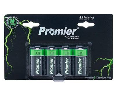 Promier Platinum C Alkaline Battery (4 ct)