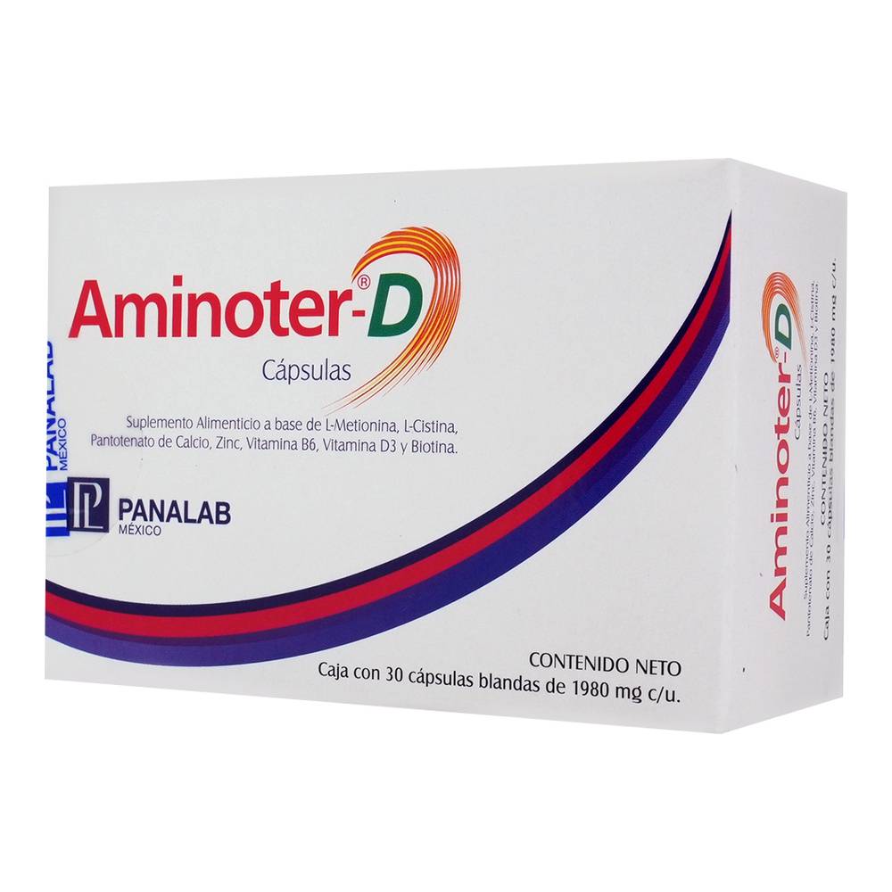 Panalab · Aminoter-d cápsulas 1980 mg (30 g)