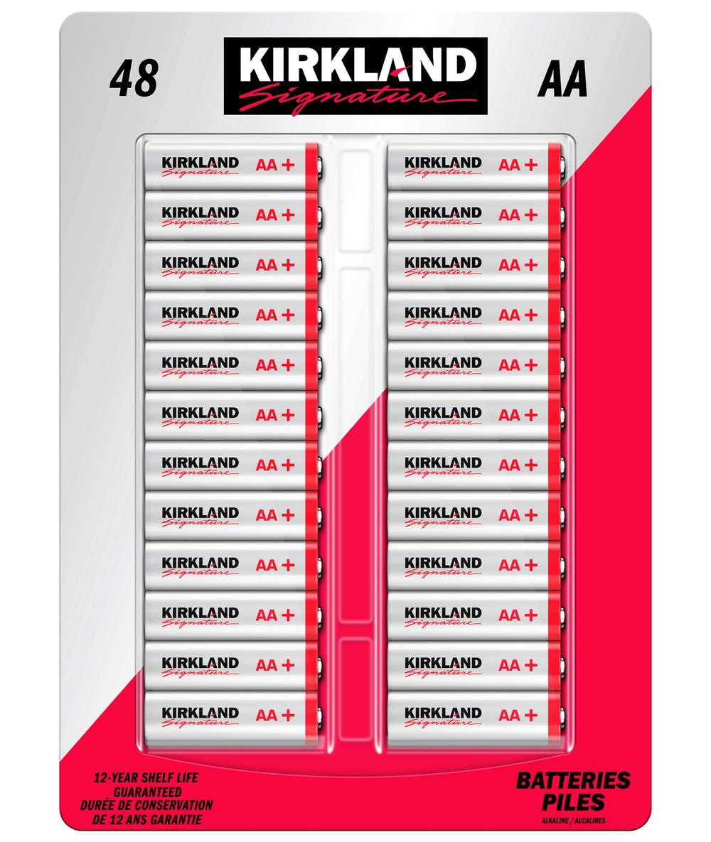 Kirkland Signature - Piles Alcalines Aa, Paquet De 48 / Kirkland Signature Alkaline Aa Batteries, 48-Count