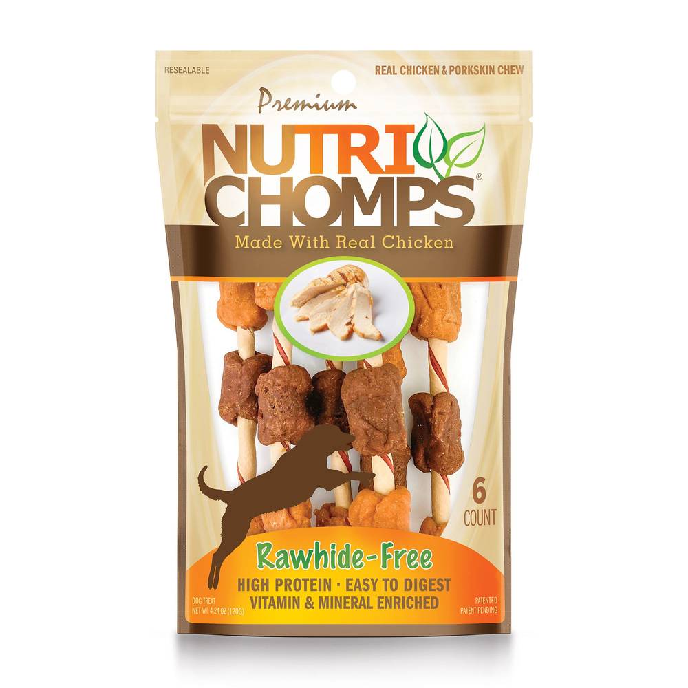 Nutri Chomps Premium Dog Treats, Chicken (4.24 oz, 6 ct)