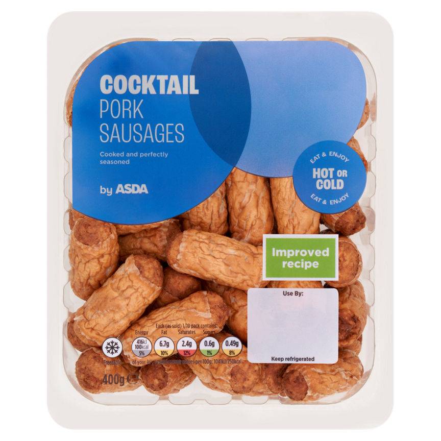 ASDA Tasty Pork Cocktail Sausages (400g)