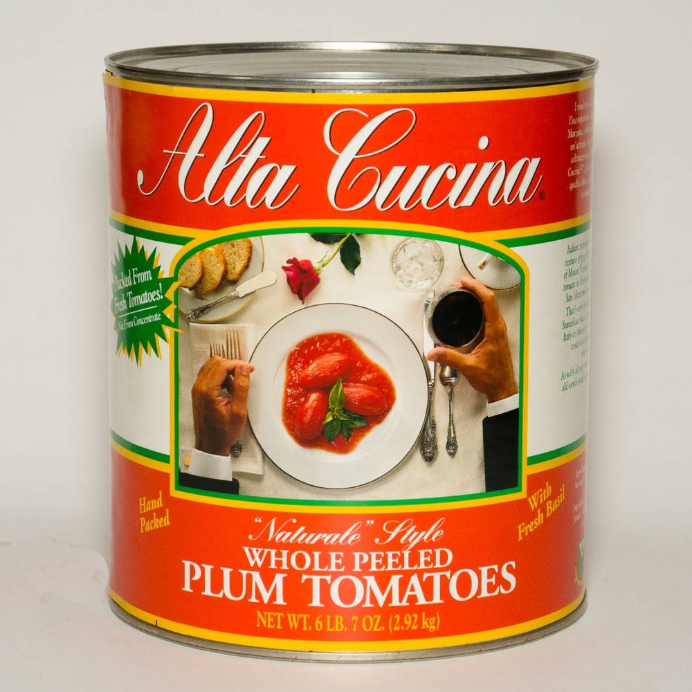 Alta Cucina - Whole Peeled Plum Tomatoes - #10 can (6 Units per Case)