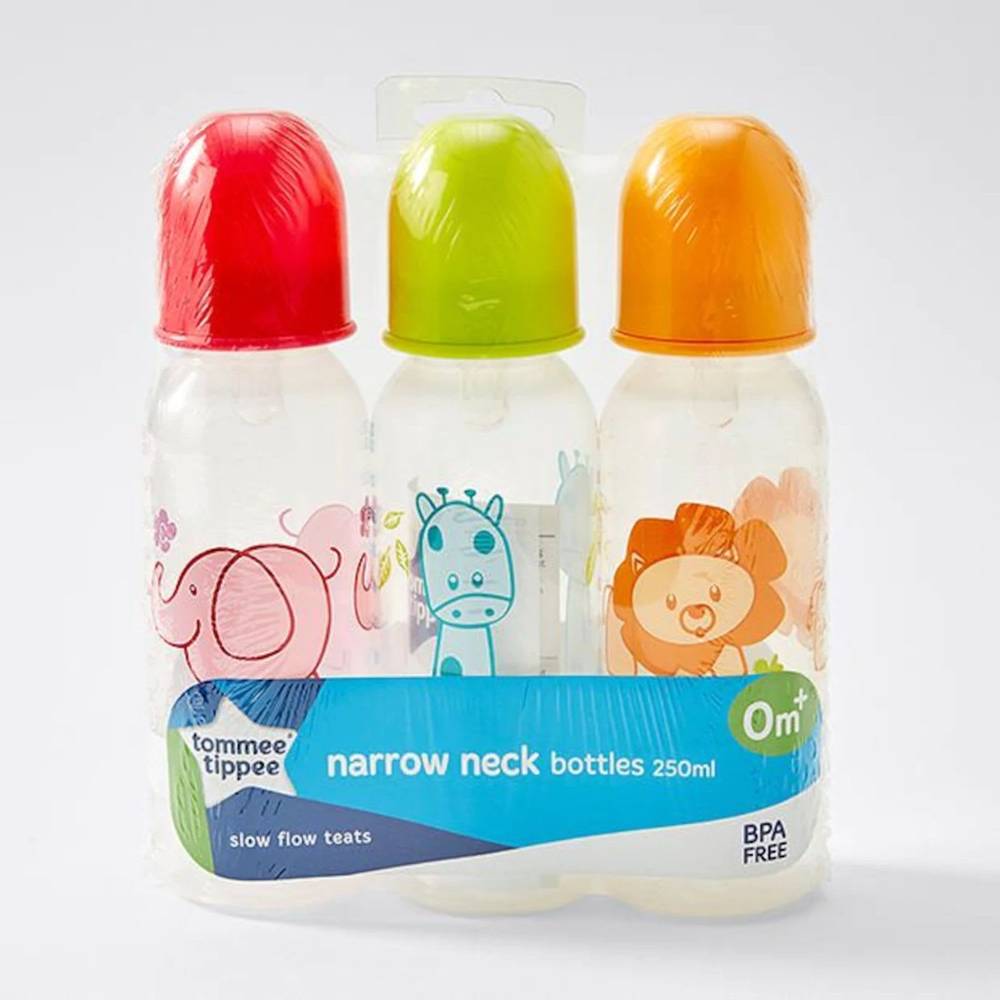 Baby U Narrow Neck Bottles 250ml (3 pack)