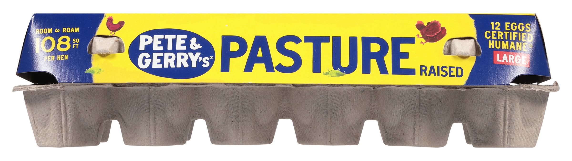 Pete and Gerry's Pasture Raised Grade a Brown Eggs, Large (24 oz, 12 ct)