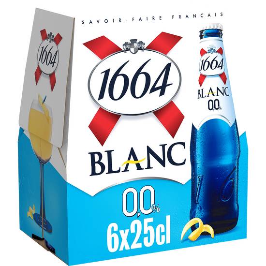 1664 - Blanc bière sans alcool (6 pièces, 250 ml)