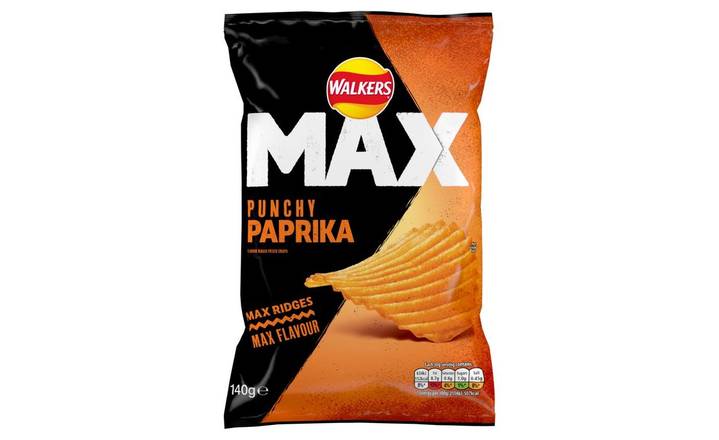 Walkers Max Paprika 140g (404788)