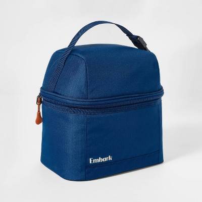 Embark Dual Compartment Lunch Bag, Blue