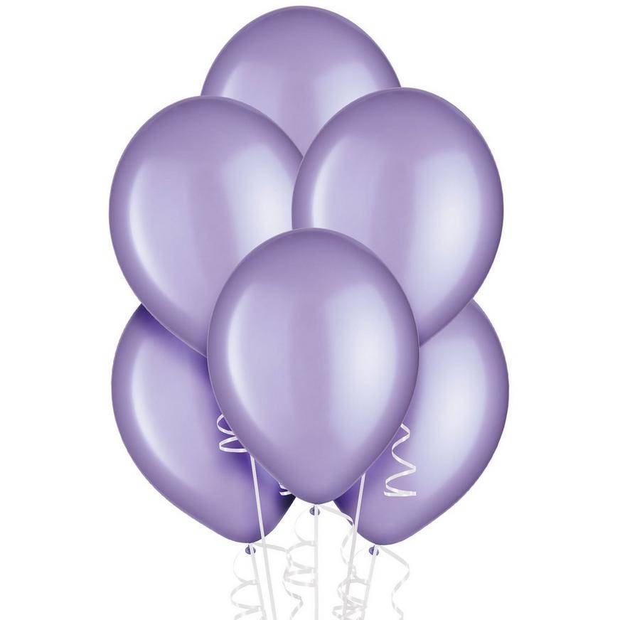 Uninflated 15ct, 12in, Lavender Pearl Balloons