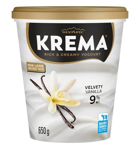 Olympic Krema Greek Style Yogurt, Vanilla (650 g)