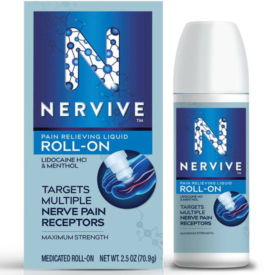 Nervive Pain Relieving liquid roll-on - 2.5 oz