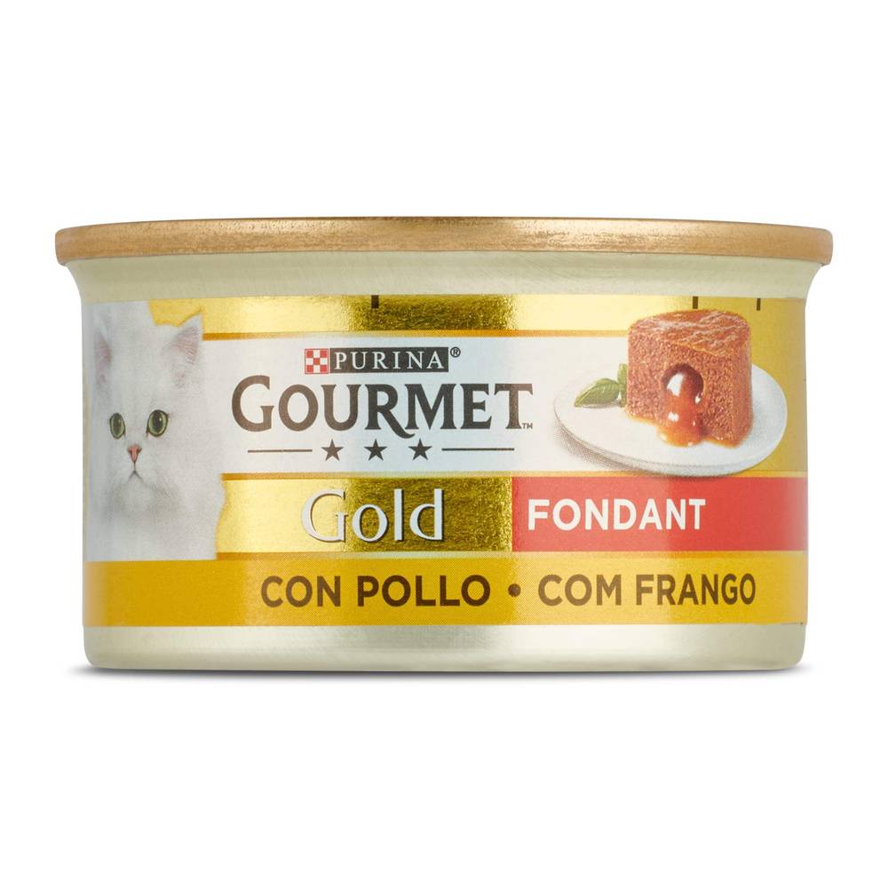 Alimentos Para Gatos Fondant Pollo Gourmet Lata 85 G