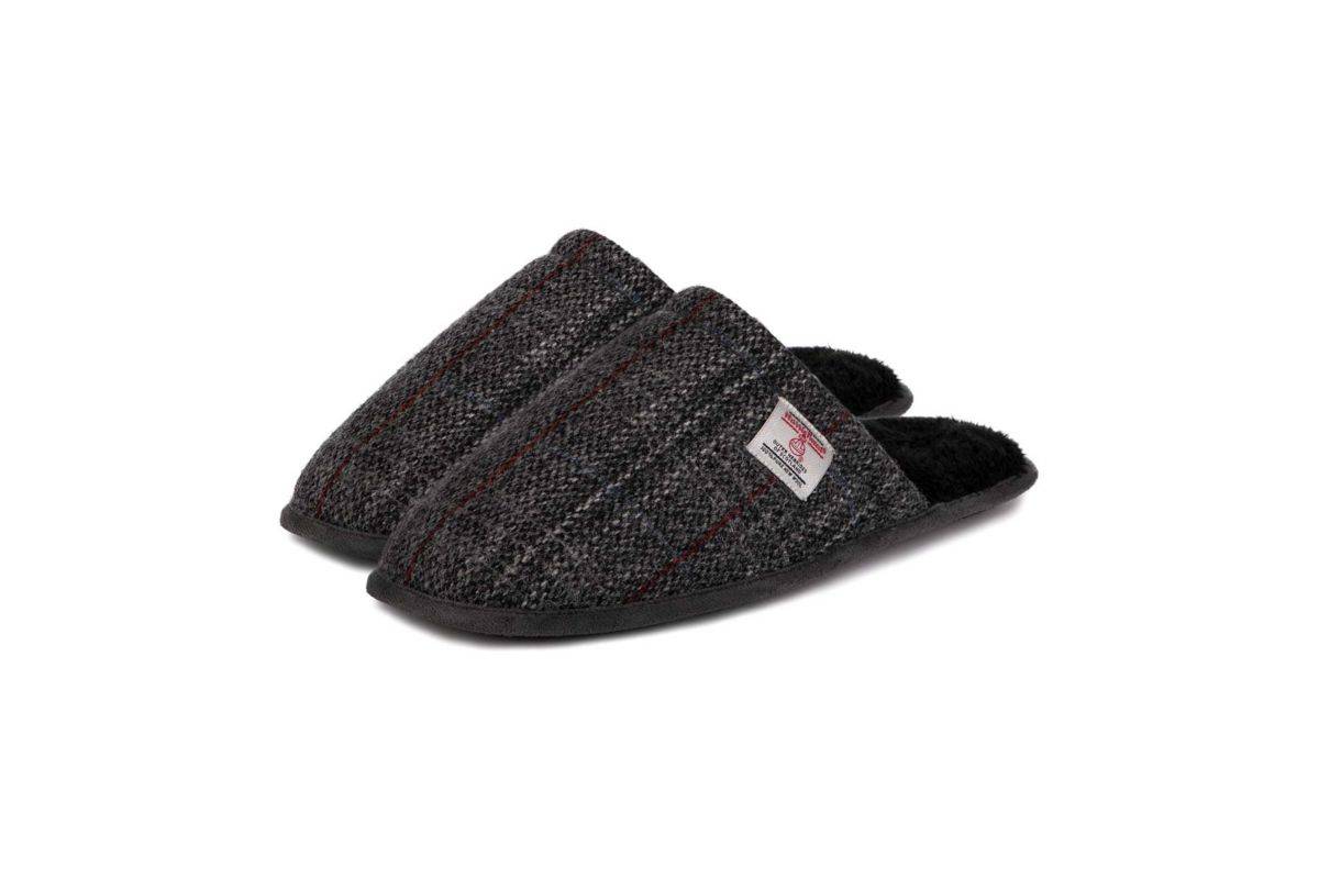 Harris Tweed by Totes Mule Slippers Small/Medium