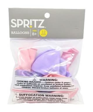 Spritz Balloons pack, Pink-Purple (12 ct)