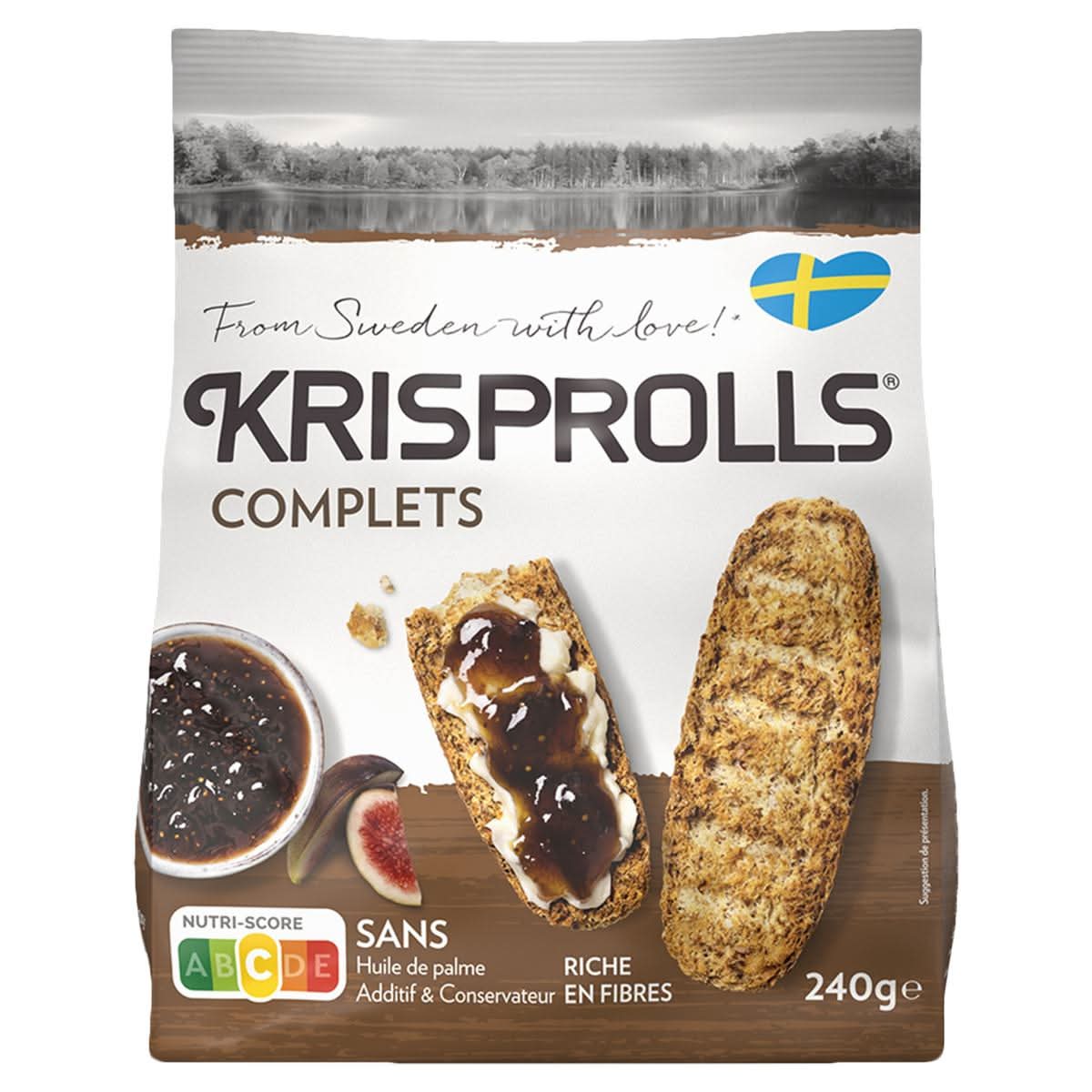 Krisprolls petits pain suédois complets 240g