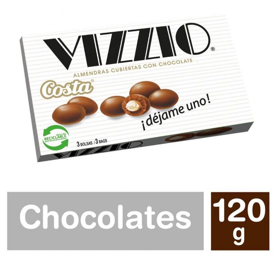 Costa · Vizzio almendras cubiertas con chocolate (3 un)