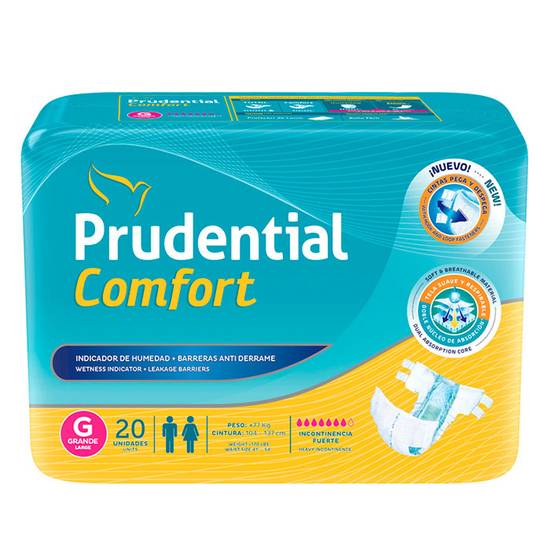 Confort Pañal Grande Prudential X 20 Uni