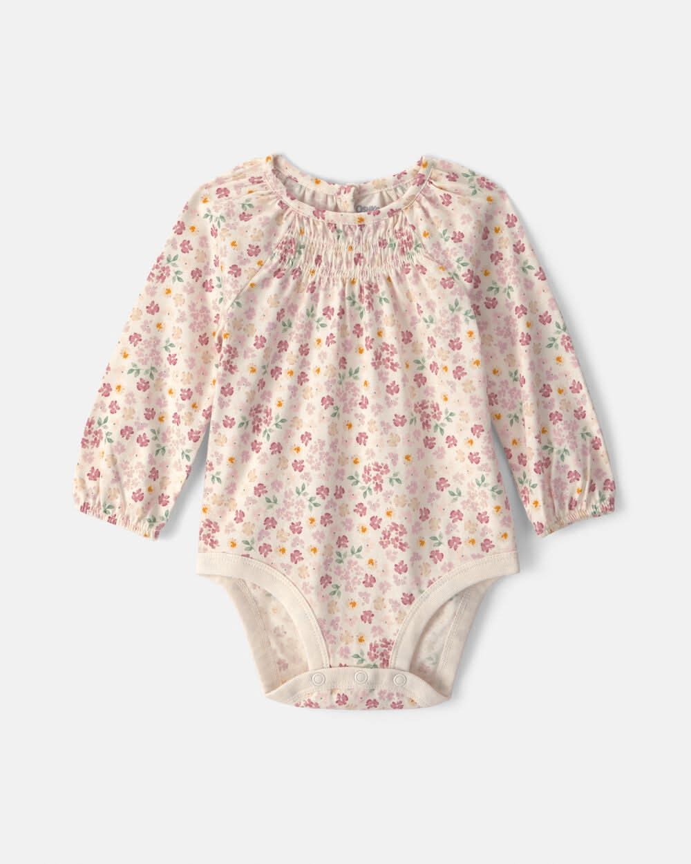 Baby Girl Floral Long-Sleeve Fashion Bodysuit - Multi - 3M