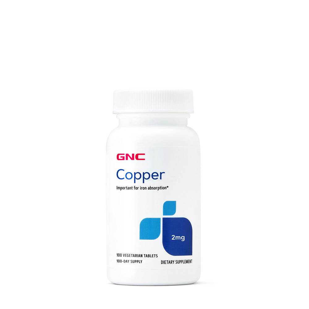 GNC Copper 2 mg Tablets (100 ct)