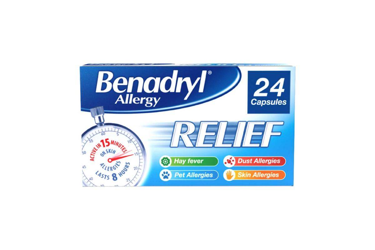 Benadryl Allergy Relief - 24 Capsules