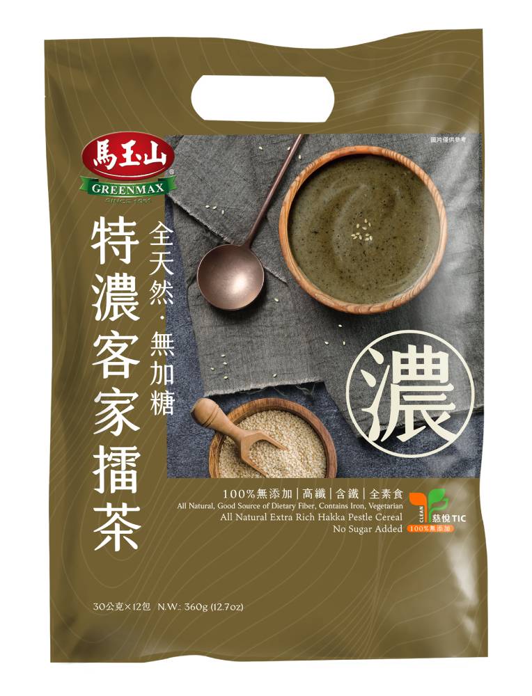 馬玉山全天然無加糖特濃客家擂茶30gX12 <30g克 x 12 x 1Bag包>
