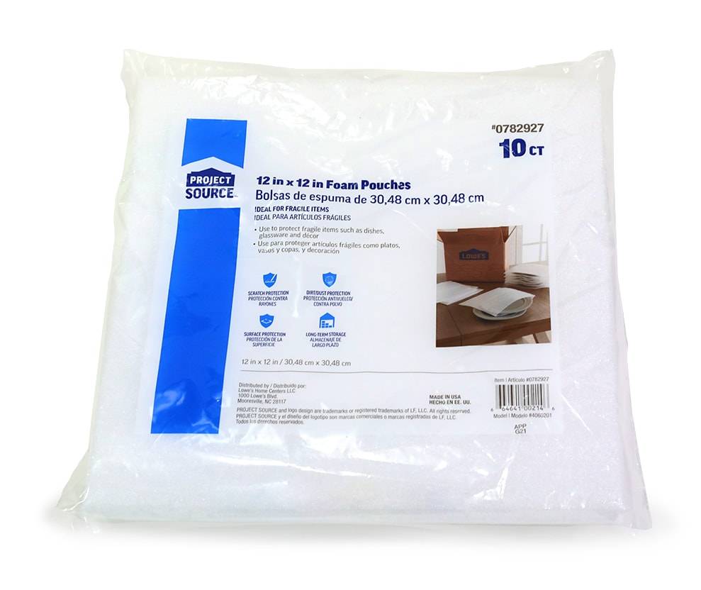Project Source 10 -Pack 12-in x 12-in Foam pouches | 4060201