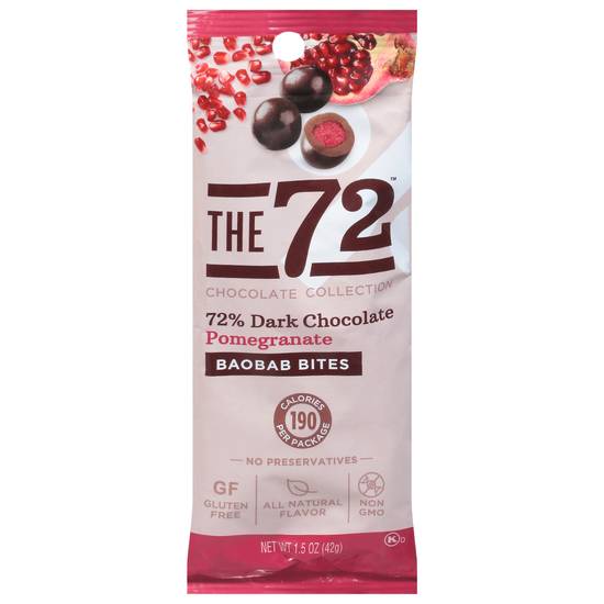 The 72 Chocolate Collection Baobab Bites (pomegranate)