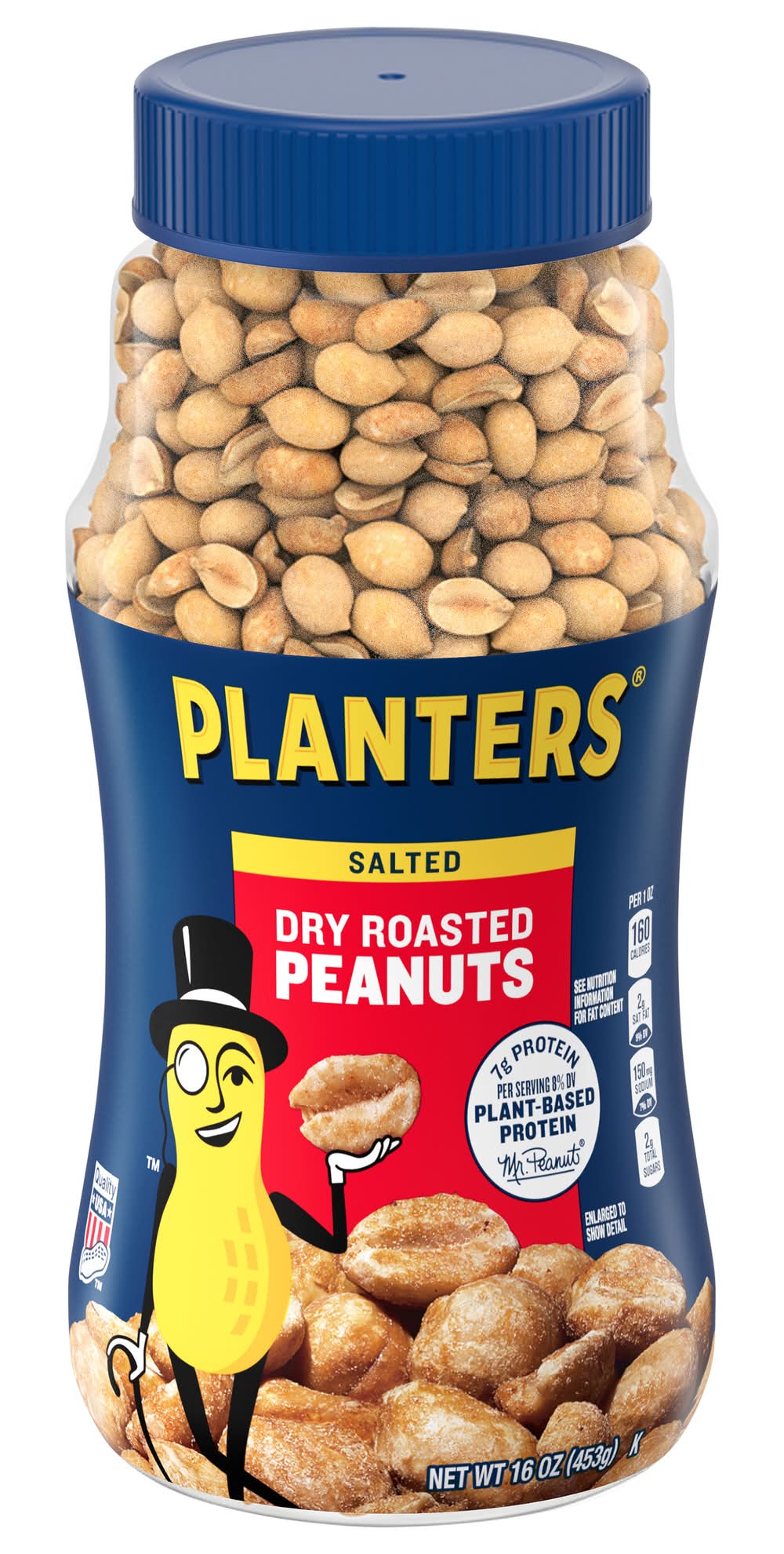Planters Salted Dry Roasted Peanuts (16 oz)
