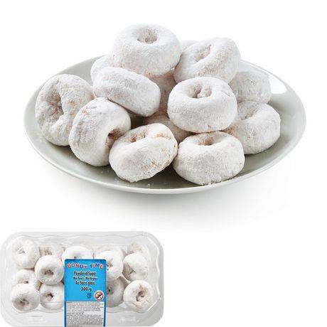 Donut time mini beignes au sucre glacé (300g) - powdered sugar mini donuts (300 g)