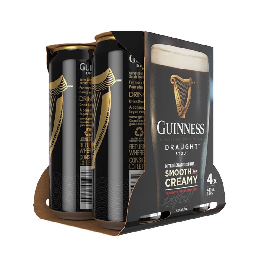 Guinness Pub Draught  (4 Cans, 440ml)