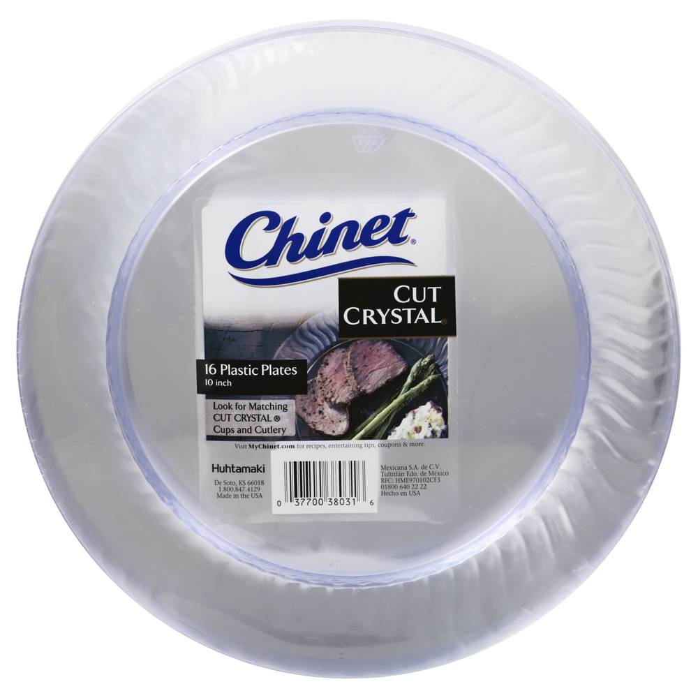 Chinet Crystal Dinner Plates