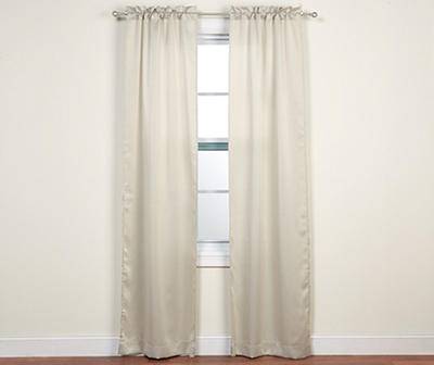 Sundown Tan Ecru Therma Curtain Panel Pair