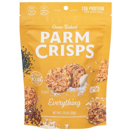 Parm Crisps Oven-Baked Everything Cheese Snack