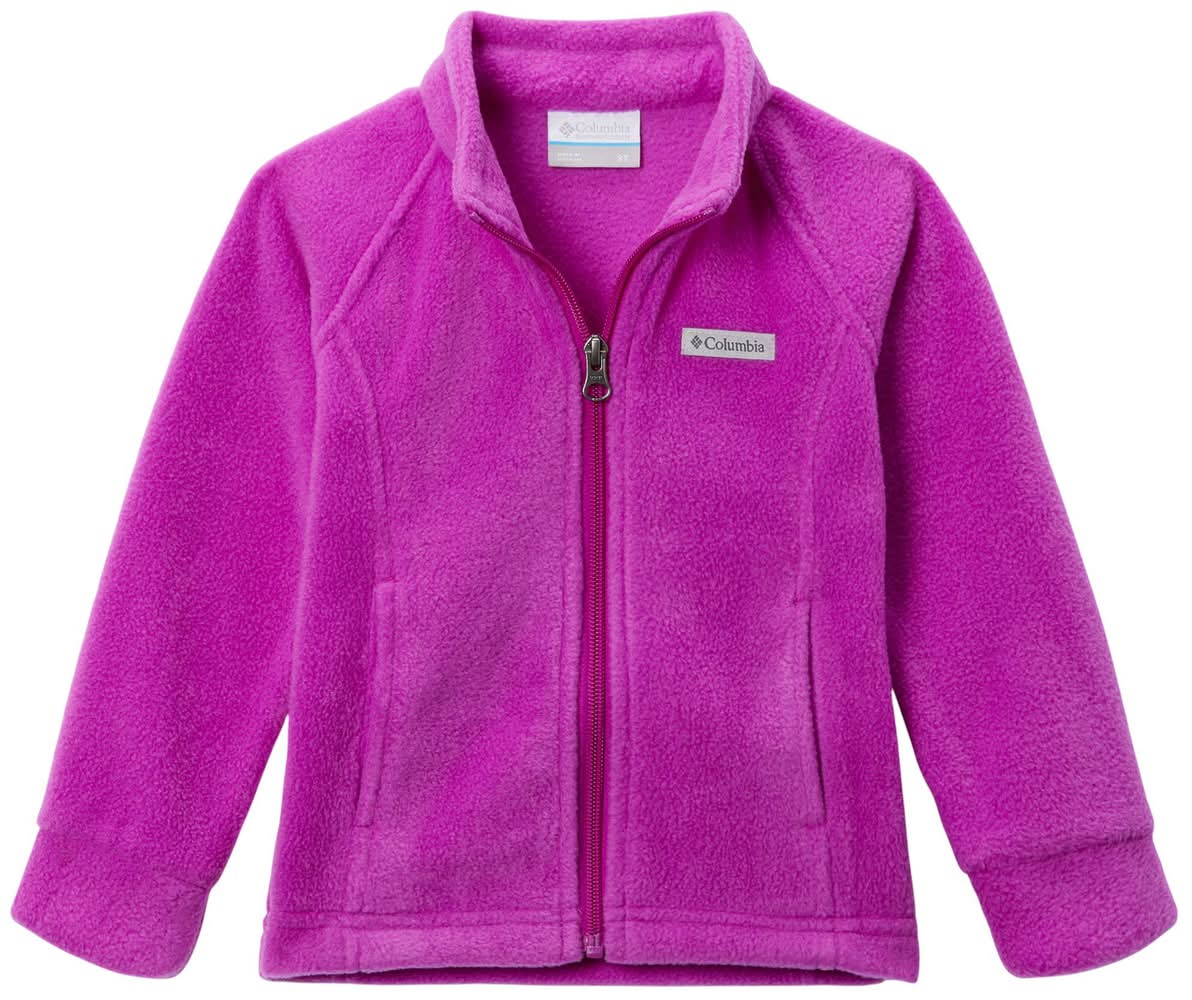Columbia Girls' Benton Springs Fleece Jacket (Bright Plum, XS)