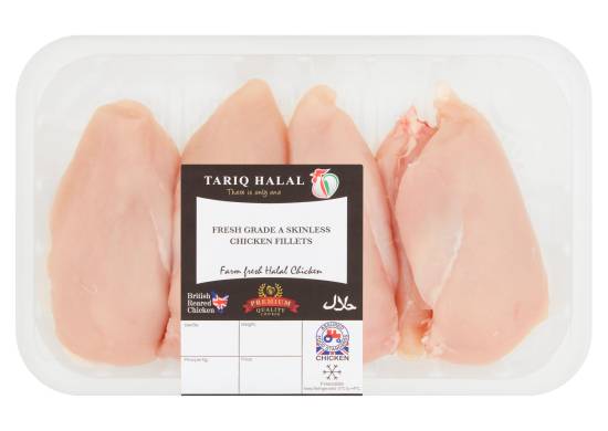 Tariq Halal Fresh Grade a Skinless Chicken Fillets (700g)