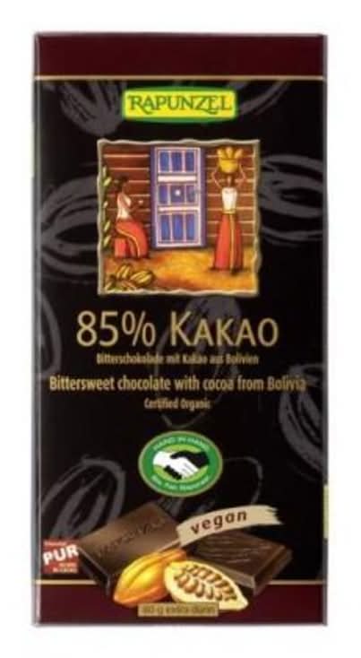 Rapunzel - Chocolat noir 85% bio (80g)