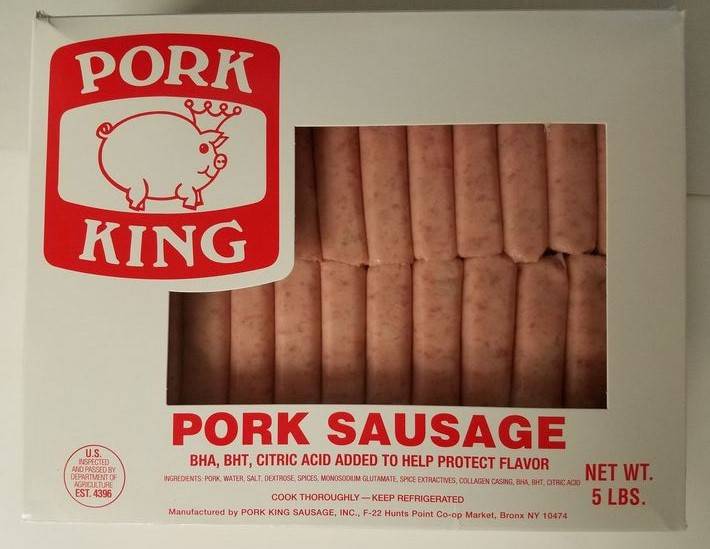 Pork King - Breakfast Pork Sausage S/C 16:1 - 5 lbs