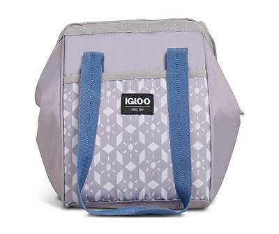 Leftover Gray Geometric 9-Can Cooler Tote