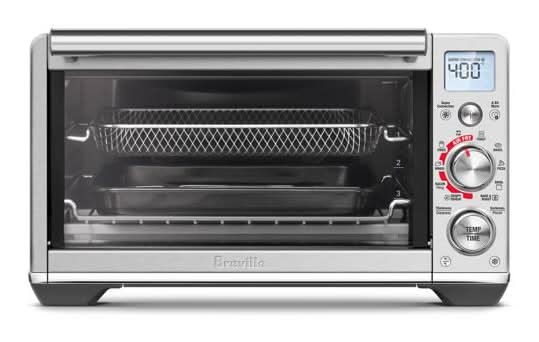 Breville The Smart Oven Compact Air Fryer 0.5 Cu ft, Brushed Stainless Steel