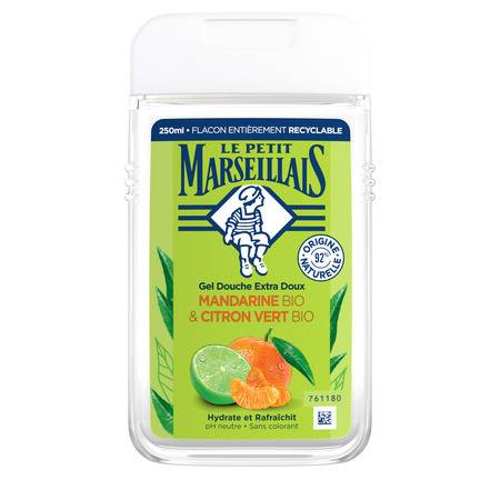 Gel Douche mandarine & citron LE PETIT MARSEILLAIS - le flacon de 250 ml
